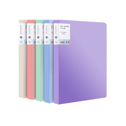 Morandi Double Strength Clip A4 Folder Students Use Loose-leaf Test Paper to Receive Office Data Plating Folder