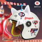 Children's 3c+ mutman tz / White half helmet + random windmill + white ears
