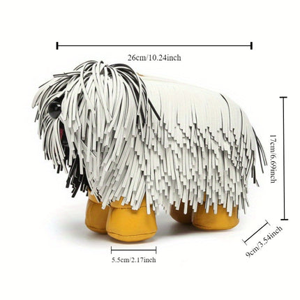 Cute Creative Funny Dog Handbag New Personality Design Shepherd Dog Tassel Puppy Shoulder Crossbody Bag