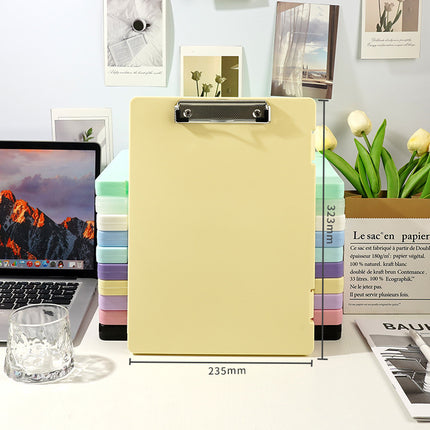 A4 File Box File Test Paper Storage File Box Multifunctional File Box Plastic Transparent Single Force Flat Folder