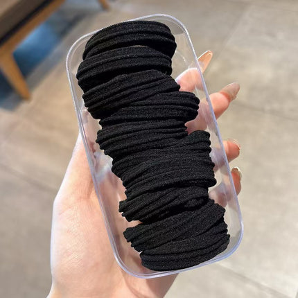 10 High-Elasticity Hair Ties, High-End Hair Ties for High Ponytails That Do Not Pull on Hair, Durable Rubber Bands, Seamless Hair Ties
