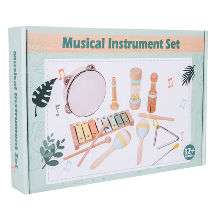Cross-border early education children's simulation musical instrument Orff percussion instrument drum rattle sand hammer toy music suit