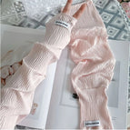Pressed ice silk sleeves-pink