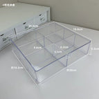 Flip lid six compartment card box
