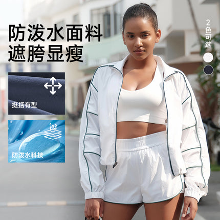 New Quick-drying Tennis Coat Women's Running Long-sleeved T-shirt Sports Top Outdoor Badminton Slimming Fitness Clothes