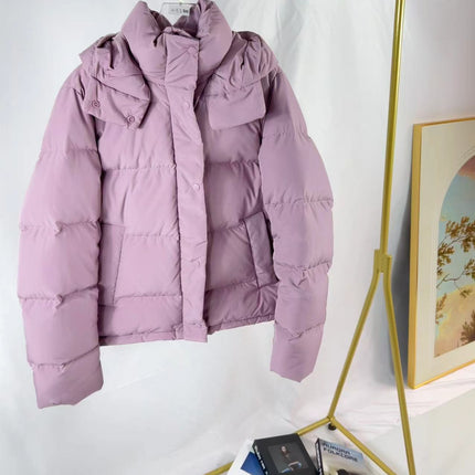 Sleek City In-Stock Winter Five-Panel down Jacket Coat Warm Hooded Women's
