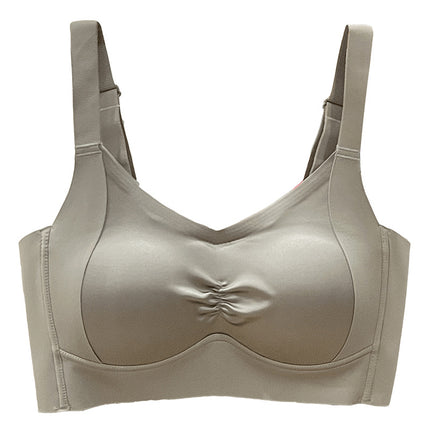 Underwear Women's Large Chest Showy Summer Ultra-thin Non-marking Full Cup Gathering Parammary Anti-sagging plus size Bra