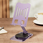 Lavender purple [full metal★360 degree rotation★Universal for mobile phones and tablets]