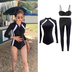 Women's two-piece set + trousers (nylon fabric) / S