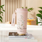 500 / Pink lily of the valley [stainless steel liner with tea separator]