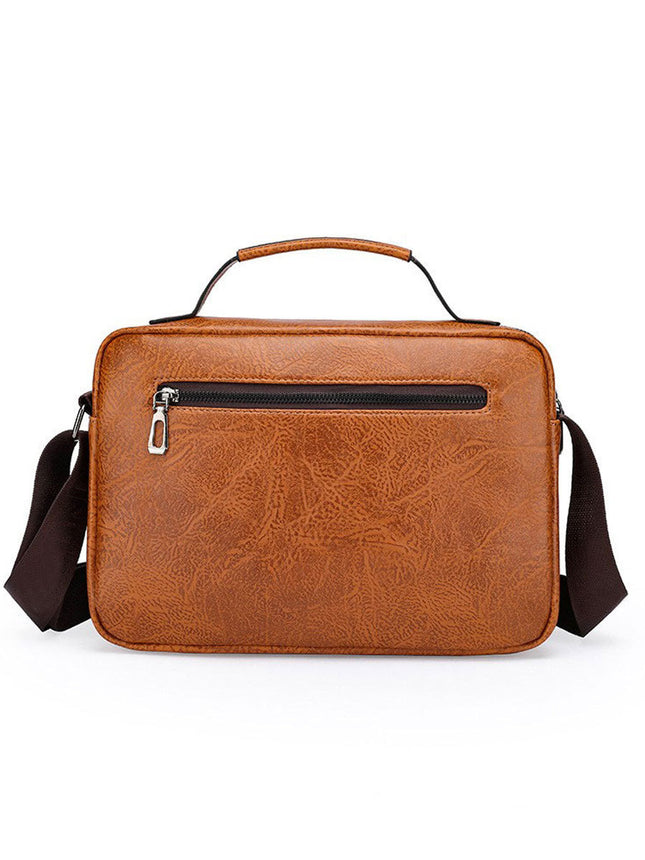 Men's Shoulder Bag Portable Foreign Trade 2025 New Fashionable Crossbody Bag Casual Outdoor Southeast Asian Cross-border Shoulder Bag Men's Bag