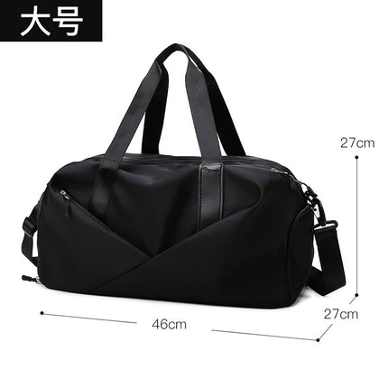 Fitness Bag Women's Portable Large Capacity Dry and Wet Separation Yoga Sports Bag Fashionable Oxford Cloth Luggage Bag Printable logo