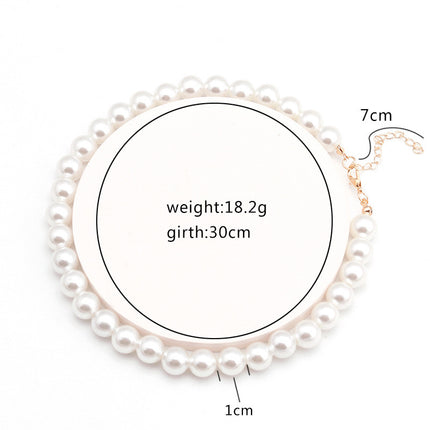 Sweet personality simple natural Joker imitation pearl necklace pearl necklace ladies necklace jewelry wholesale supply