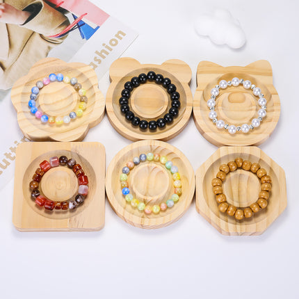 Solid Wood Bead Tray, Jewelry Bracelet Display Tray, Jewelry Design Tray, DIY Beading Tools, Bracelet Storage Tray
