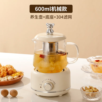 Health pot household multi-functional full glass tea cooker kettle small office flower teapot insulation electric Cup