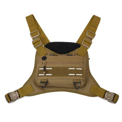 Outdoor Tactical Chest Bag Men's Multifunctional Training Running Gym Bag Functional Vest Bag Military Fan Tactical Vest Bag