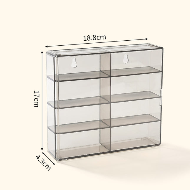 8-grid car model storage box display rack showcase Hot Wheels toy parking space compartment Transparent stackable
