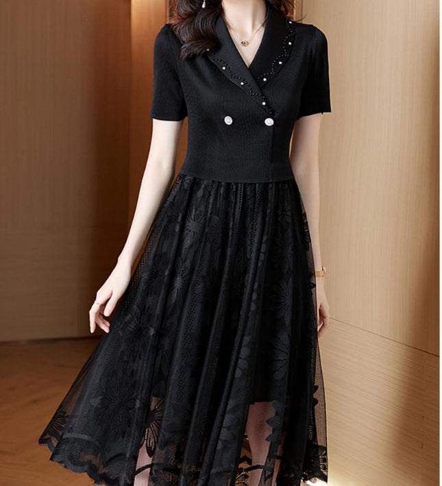 dress high-end temperament socialite goddess fan high sense 2025 new summer new mother noble rich wife