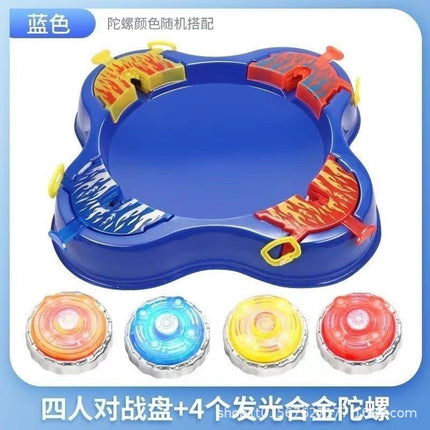 Battle disc children's battle alloy cable gyro luminous boy cheap gyro parent-child interactive toy battle