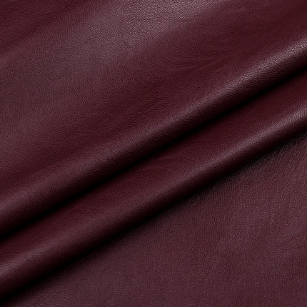 Elastic Pu Soft Leather Fabric with Fine Grain for Bags and Shoes, Flat Elastic Clothing Material, Plain Weave Garment Accessories for Cross-Border Trade