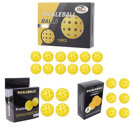 Cross-border hot-selling peak ball 40 hole ball hole ball pickleballs74mm roll injection luminous ball color box
