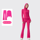 Hooded trumpet rose red suit / 2/S