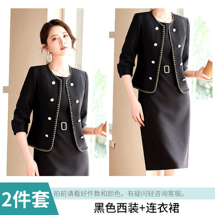 High-end professional suit female fashion temperament goddess fan formal wear formal wear manager jewelry store sales department overalls female