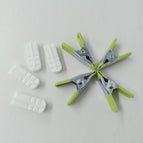 5 white zipper clips (be careful when photographing the clips separately)