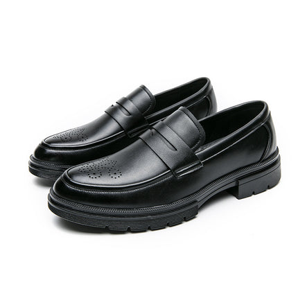 Men's shoes cross-border 46 plus size new leather shoes fashion men's business formal shoes fashion set foot loafers wholesale
