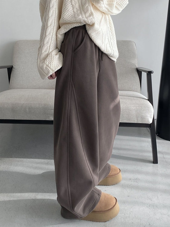 Harem Pants Women Fleece Lined High Waist / Pantalon Harem Femme Doublé Taille Haute