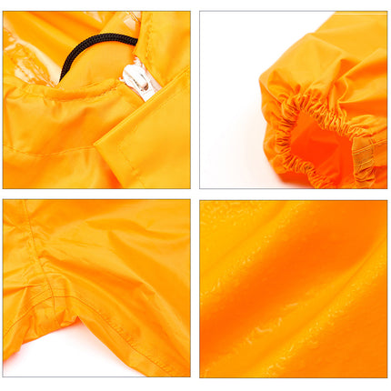 Protective Clothing Hooded Dust-proof Clothing Waterproof Oil-proof Chemical Paint Polishing Pesticide Working Clothes Odor-proof Raincoat