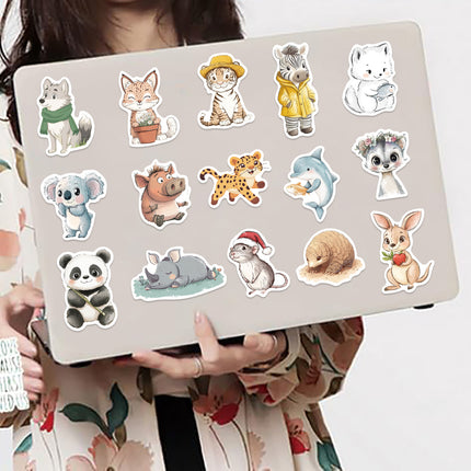 50 sheets Comfortable Animal Logo Graffiti Stickers Cross Border Cartoon Waterproof Toy Stickers Decorative Computer Phone Case