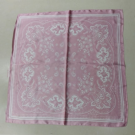 Simulated Silk Printed Silk Scarf for Women, Korean Cashew Leopard Print Headscarf, Four-Season Scarf, Professional Scarf Wholesale