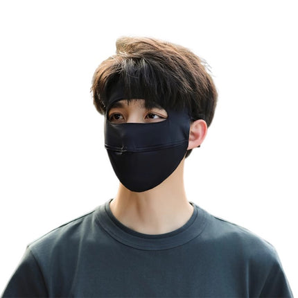 Summer men's riding sun mask full face seamless breathable face Gini only exposed eyes ice silk sun mask