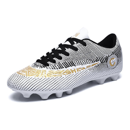 Cross-Border Export Low-Top Football Shoes C-Standard Long Broken Spike Game Shoes Professional Student Youth and Kidsren Training Shoes