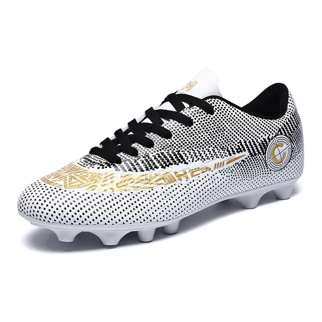 Cross-Border Export Low-Top Football Shoes C-Standard Long Broken Spike Game Shoes Professional Student Youth and Kidsren Training Shoes