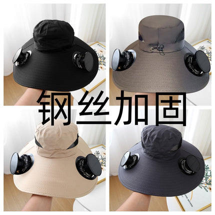 Korean Style Straw Hat for Men and Women, Anti-Uv, Foldableable Sunshade, Empty Top Hat, Sun Protection, Face-Covering Beach Sun Hat