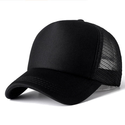 Amazon's Hottest Customized Sponge Mesh Cap for Men and Women Travel Advertising Double Solid Color Baseball Manufacturer Wholesale Buttoned Style