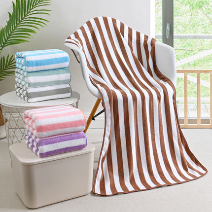 Coral Fleece Wide Auspicious Pineapple Pig Increase Bath Towel Soft Absorbent Hair-free Beach Towel Quick-drying Bath Towel