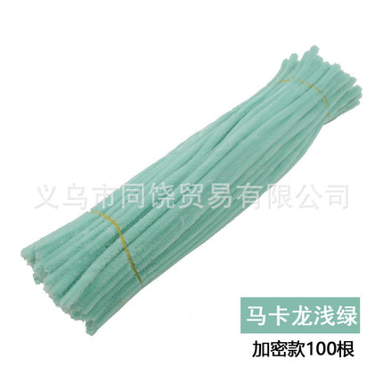 Ultra-Dense Encrypted Hair Root Strips Twist Stick Bouquet High-Density Macaron Twist Stick Material Package Handmade DIY Multi-Color