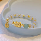 E19 white pearl fu brand steamed dumpling bracelet
