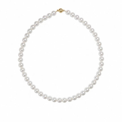 Shijia Aurora Pearl Necklace Women's Magnetic Buckle Sweater Necklace Women's Light Luxury Niche Neck Chain 2024 New Explosions