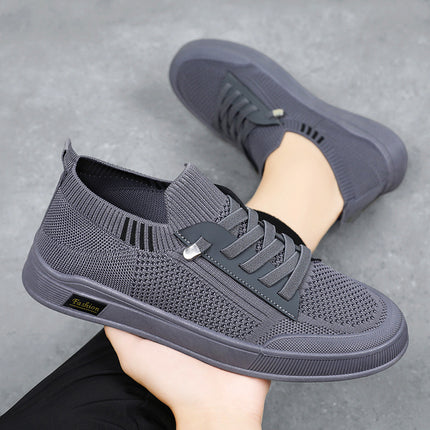 Men's Shoes Spring 2026 New Korean Style Men's Shoes Wholesale Solid Color Casual Canvas Shoes Cross-Border Dropshipping Breathable Single Shoes