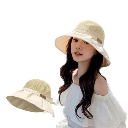 Sun Protection Hat for Women with Large Brim, Uv Protection, 2026 New Model, Summer Sunshade, Windproof, Face-Covering, Face-Slimming Sun Hat