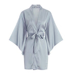 Aqua blue single robe / S