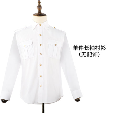 2020 Four Seasons Male Seafarer Clothing Seafarer Clothing Performance Costume Long Sleeve Aviation Pilot Air Captain's Uniform