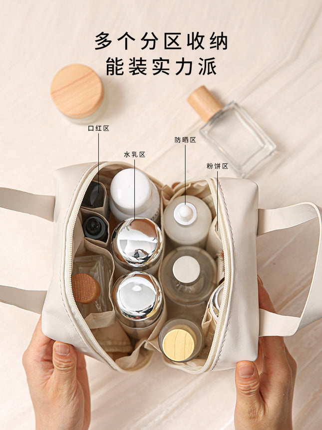 Travel portable cosmetic bag large capacity high-end feeling ins style high-value shell portable storage bag a batch