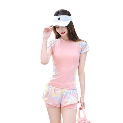 Women's Swimsuit for Hot Springs, Slimming and Tummy-Concealing, 2026 New Model, Two-Piece, Conservative, Student Professional Sports Square-Leg Swimwear