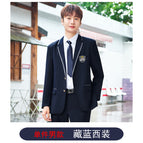 Men's navy blue suit / S