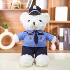 25cm [ready stock high quality] / Standing white folk police bear x